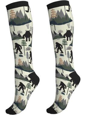 Sasquatch Compression Socks for Circulation 15-20 mmHg Knee High Support